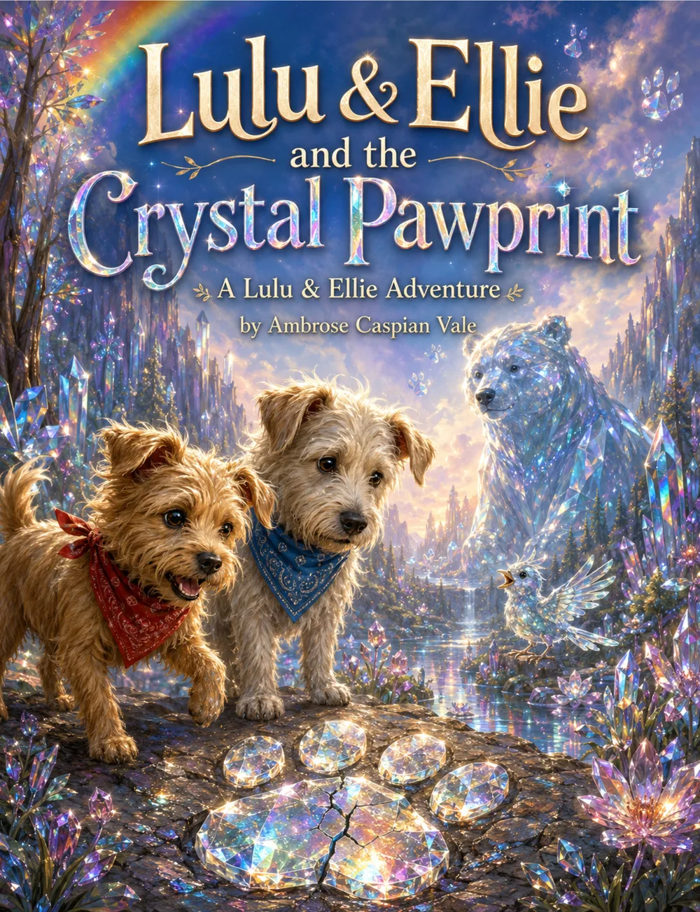 Lulu & Ellie and the Crystal Pawprint cover art
